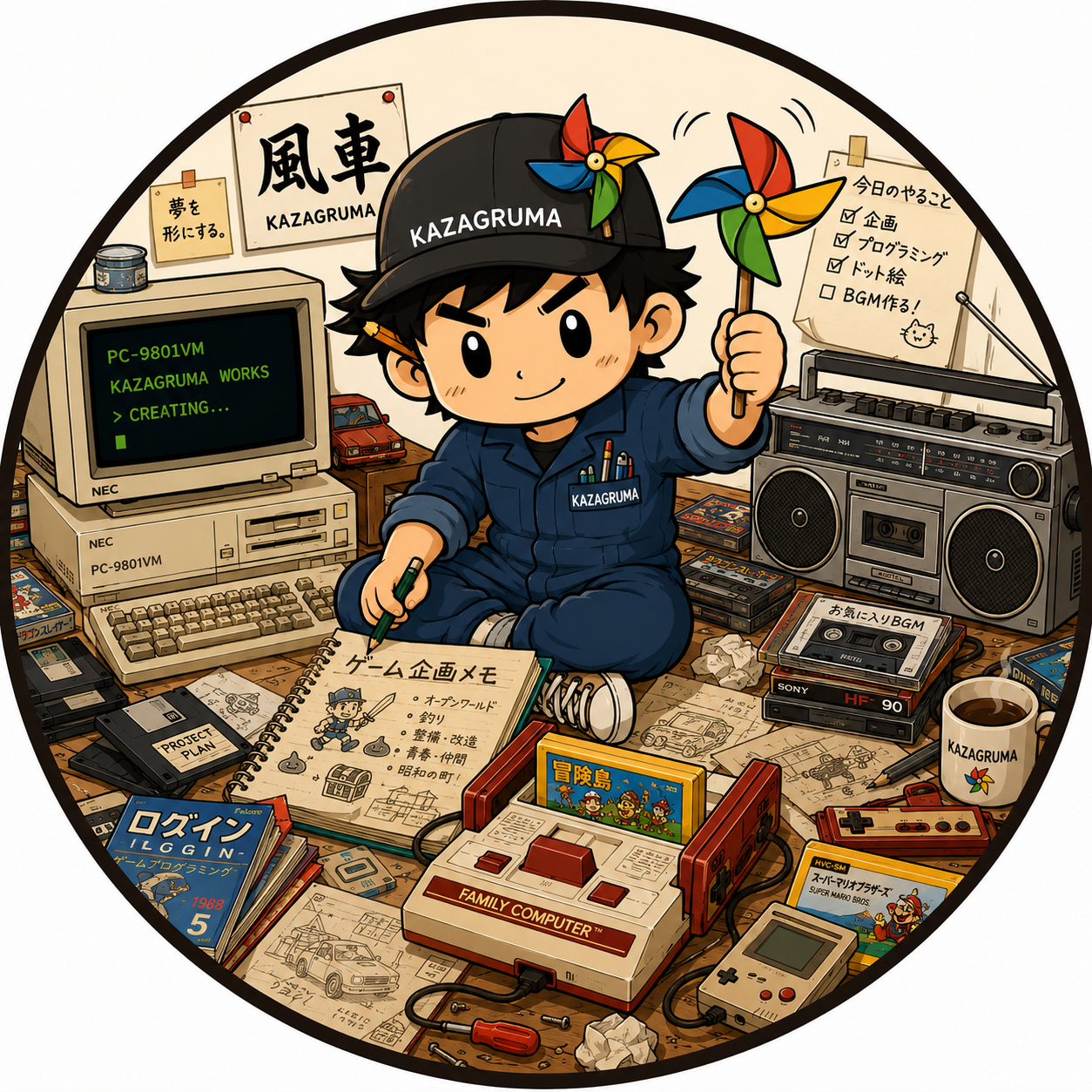 KAZAGRUMA クリエイターマスコット