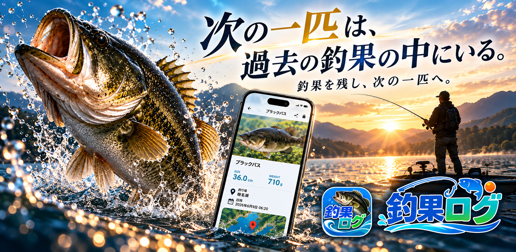 釣果ログ。次の一匹は、過去の釣果の中にいる。釣果を残し、次の一匹へ。